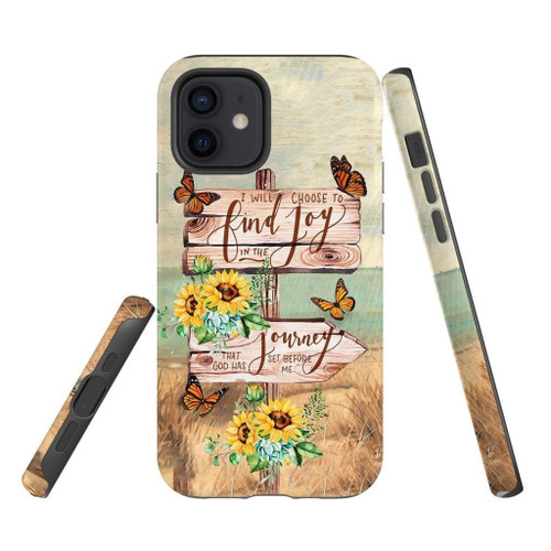 I will choose to find joy in the journey Christian Christian phone case, Faith phone case, Jesus Phone case, Bible Phone case - tough case