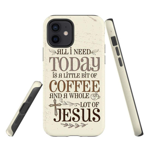 Jesus and coffee Christian Christian phone case, Faith phone case, Jesus Phone case, Bible Phone case - tough case