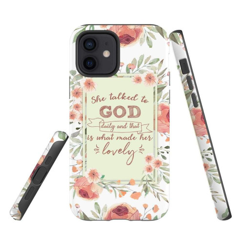 She talked to God daily and that is what made her lovely Christian phone case, Faith phone case, Jesus Phone case, Bible Phone case