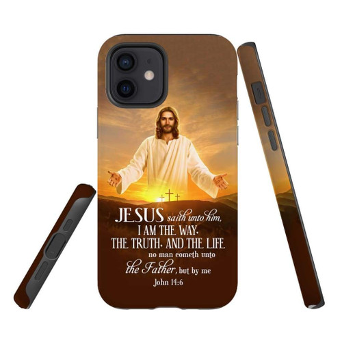 I am the way the truth and the life John 14:6 Bible verse Christian phone case, Faith phone case, Jesus Phone case, Bible Phone case