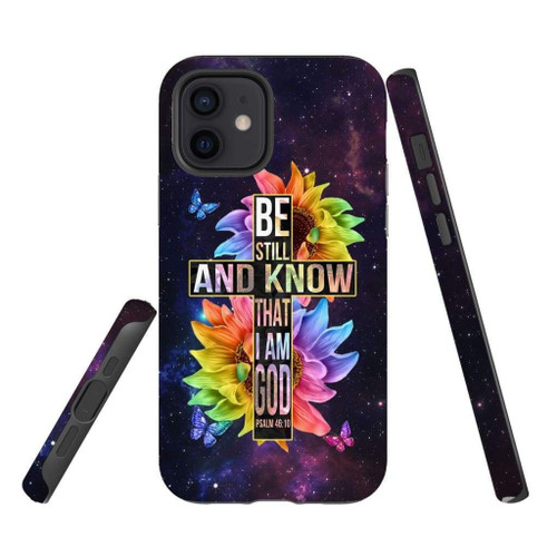 Be still and know that I am God Bible verse Christian phone case, Faith phone case, Jesus Phone case, Bible Phone case - tough case