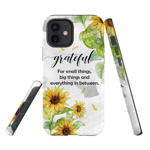 Grateful for small things big things everything in between Christian phone case, Faith phone case, Jesus Phone case, Bible Phone case