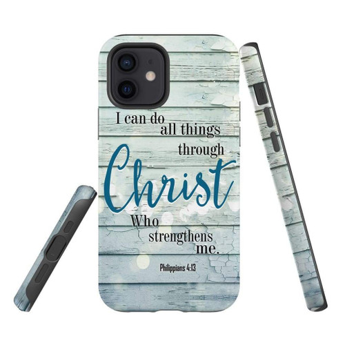 I can do all things through Christ Bible verse Christian phone case, Faith phone case, Jesus Phone case, Bible Phone case - tough case