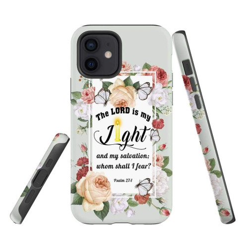 Psalm 27:1 The LORD is my light and my salvation Bible verse Christian phone case, Faith phone case, Jesus Phone case, Bible Phone case