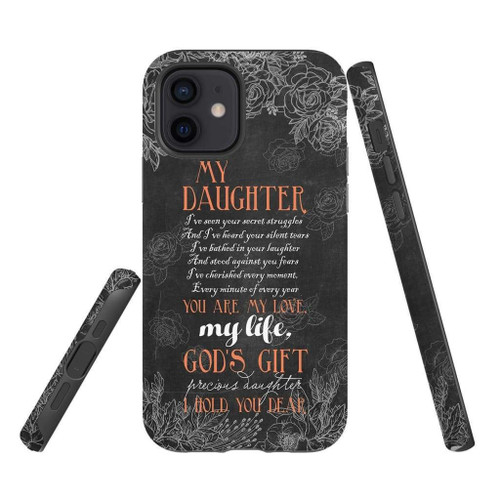 My daughter is God's gift Christian phone case, Faith phone case, Jesus Phone case, Bible Phone case
