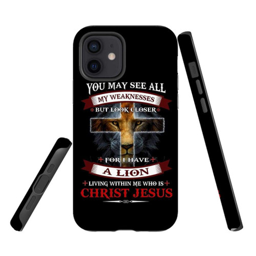 I have a Lion who is Christ Jesus Christian Christian phone case, Faith phone case, Jesus Phone case, Bible Phone case - Tough case