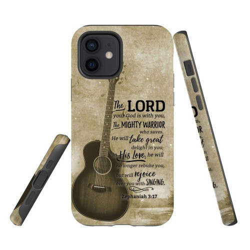 The Lord your God is with you Zephaniah 3:17 Bible verse Christian phone case, Faith phone case, Jesus Phone case, Bible Phone case
