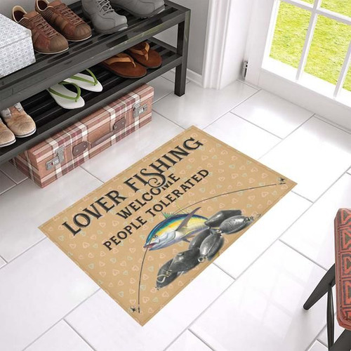 Spread Store 3D Fising Lover Doormat, Large