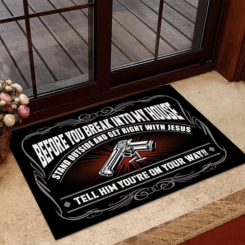 Veteran Doormat, Welcome Rug, Before You Break Into My House Door Mats - Spreadstores