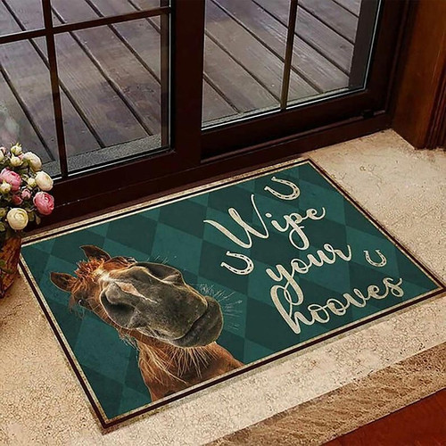 Wife Your Hooves Doormat, Horse Doormat, Funny Horse Face Mat, Animal Rug Gift, Home Decor, Indoor Furniture - Spreadstores