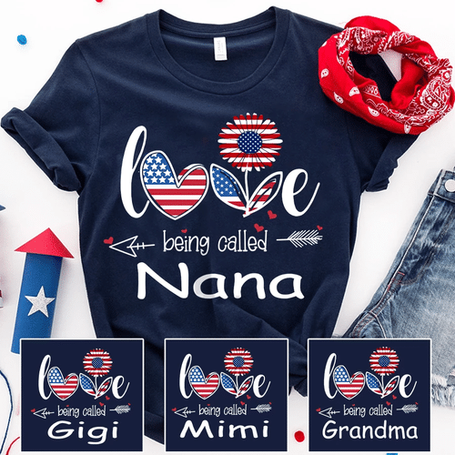 Custom Shirt, Grandma Shirt, Love Being Called Grandma T-Shirt KM0906 - spreadstores