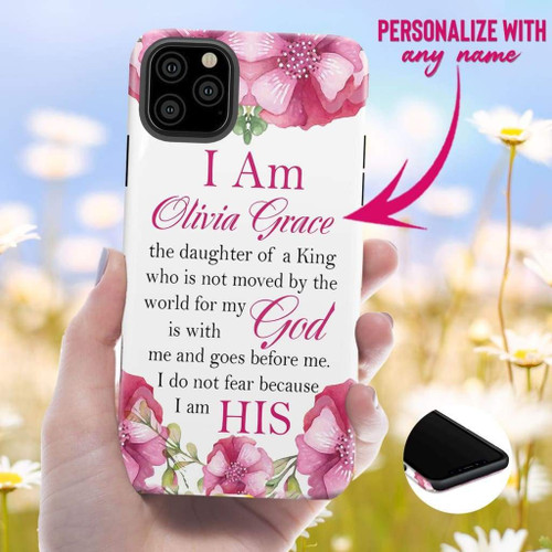 Custom Christian phone case, Jesus Phone case, Bible Phone cases: Daughter of a King personalized name iChristian phone case, Jesus Phone case, Bible Phone case