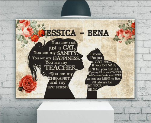 Personalized You Are Not Just A Cat Canvas, Gift For Cat Lover - Spreadstores