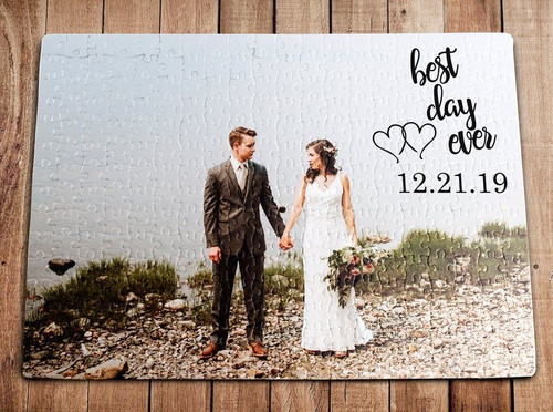 Personalized Puzzle Engagement Gift, Anniversary Gift, Wedding Gift, Jigsaw Puzzle, Engagement Picture Puzzle - Spreadstores