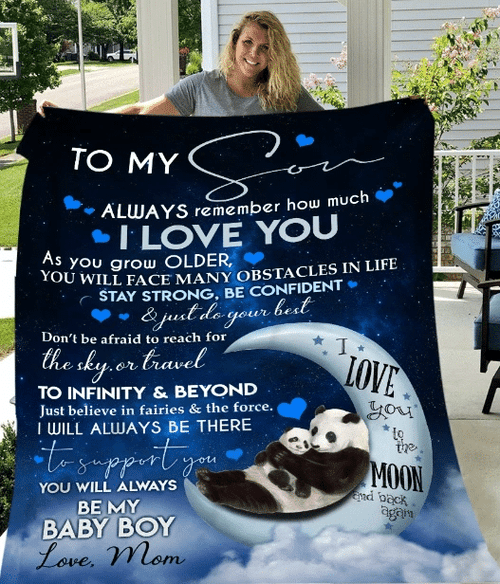 Personalized Blanket To My Son Always Remember How Much I Love You As You Grow Older, Gift For Son Fleece Blanket - Spreadstores