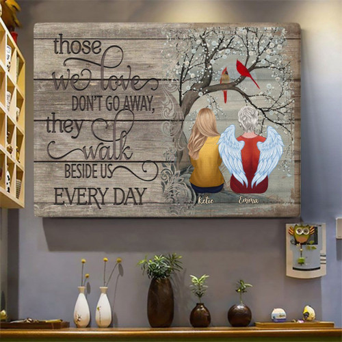 Personalized Canvas, Cardinal Bird Canvas, Those We Love Don't Go Away Cardinal Bird Canvas - Spreadstores