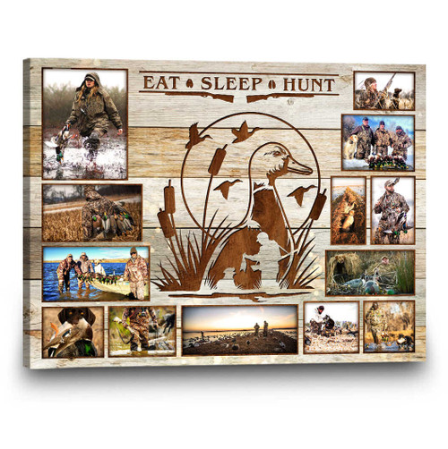 Waterfowl & Duck Hunter Photo Collage Wall Decor | Personalized Gift for Duck Hunters