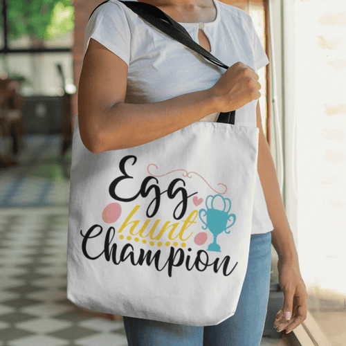 Egg hunt champion tote bag - Jesus Tote bag, Christian Tote bag, Bible Tote bag - Spreadstore