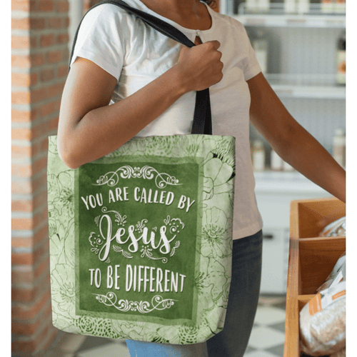 You are called by Jesus to be different tote bag - Jesus Tote bag, Christian Tote bag, Bible Tote bag - Spreadstore