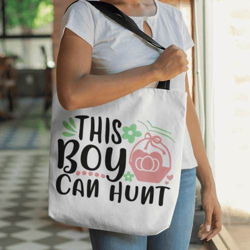 This boy can hunt tote bag - Jesus Tote bag, Christian Tote bag, Bible Tote bag - Spreadstore