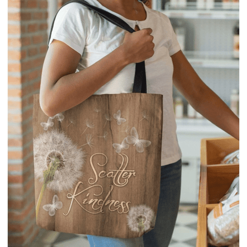Scatter Kindness tote bag - Jesus Tote bag, Christian Tote bag, Bible Tote bag - Spreadstore