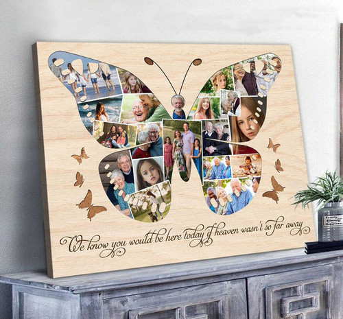 Butterfly Photo Collage, Memorial Photo Collage, Personalized Memorial Gifts With Photo - Personalized Sympathy Gifts - Spreadstore