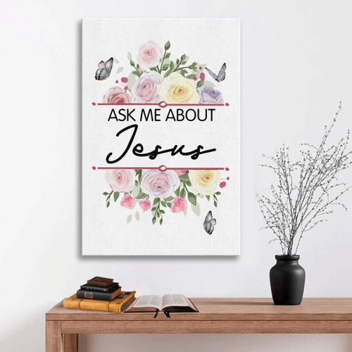 Ask me about Jesus Christian Canvas, Bible Canvas, Jesus Canvas Wall Art Ready To Hang wall art