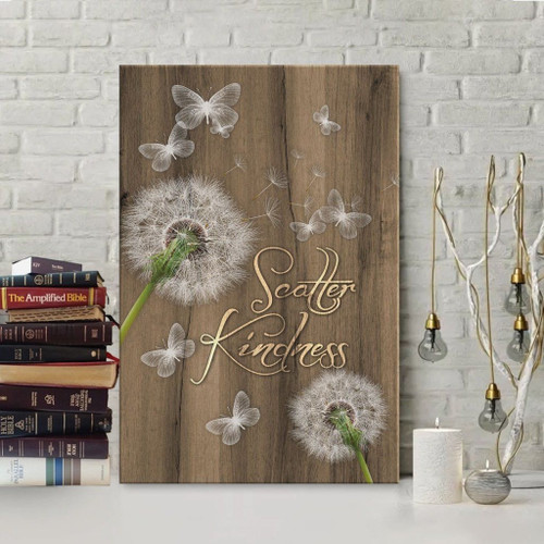 Scatter Kindness Christian Canvas, Bible Canvas, Jesus Canvas Wall Art Ready To Hang wall art