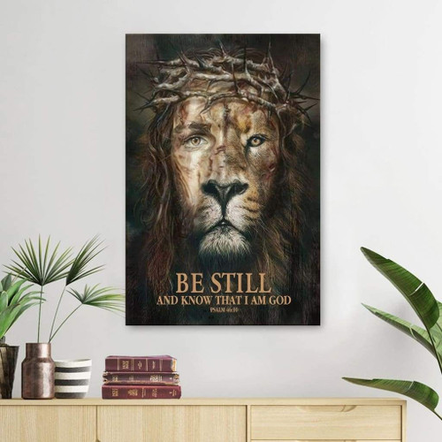 Psalm 46:10 Be Still and know that I am God Christian Canvas, Bible Canvas, Jesus Canvas Wall Art Ready To Hang, Canvas print wall art