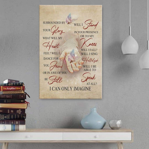 I can only Imagine Christian Canvas, Bible Canvas, Jesus Canvas Wall Art Ready To Hang wall art
