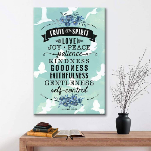 Galatians 5:22-23 the fruit of the Spirit Christian Canvas, Bible Canvas, Jesus Canvas Wall Art Ready To Hang, Canvas wall art