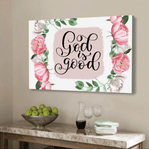 God is good Christian Canvas, Bible Canvas, Jesus Canvas Wall Art Ready To Hang wall art