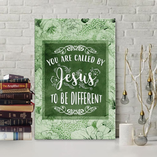 You are called by Jesus to be different Christian Christian Canvas, Bible Canvas, Jesus Canvas Wall Art Ready To Hang, Canvas wall art
