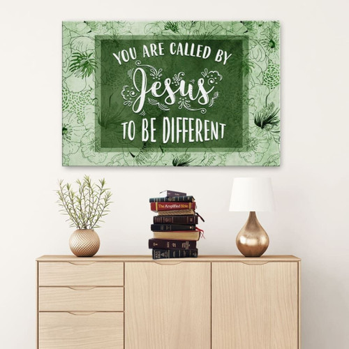 Christian wall art: You are called by Jesus to be different Christian Canvas, Bible Canvas, Jesus Canvas Wall Art Ready To Hang, Canvas print