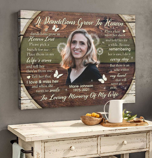 Memorial Gift For Loss Of Wife, In Loving Memory Of My Wife, Gift For Grieving Wife - Personalized Sympathy Gifts - Spreadstore