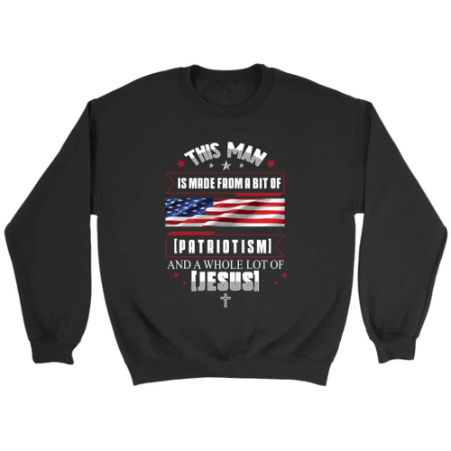 Patriotism and Jesus sweatshirt - Christian sweatshirts - Christian Shirt, Bible Shirt, Jesus Shirt, Faith Shirt For Men and Women