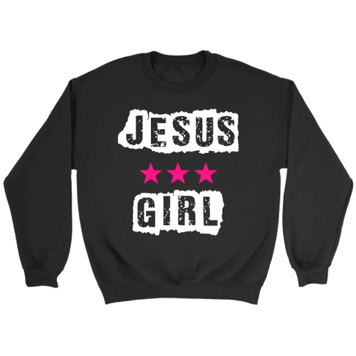 Jesus girl Christian sweatshirt - Christian apparel - Christian Shirt, Bible Shirt, Jesus Shirt, Faith Shirt For Men and Women