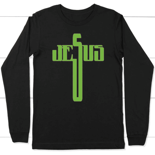 Jesus cross long sleeve t-shirt - Christian Shirt, Bible Shirt, Jesus Shirt, Faith Shirt For Men and Women