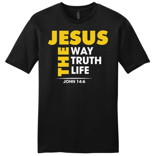 Jesus the way the truth and the life John 14:6 mens Christian t-shirt - Christian Shirt, Bible Shirt, Jesus Shirt, Faith Shirt For Men and Women