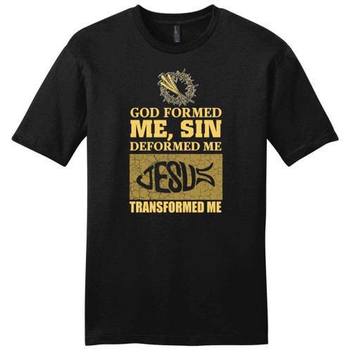 God formed me mens Christian t-shirt - Christian Shirt, Bible Shirt, Jesus Shirt, Faith Shirt For Men and Women