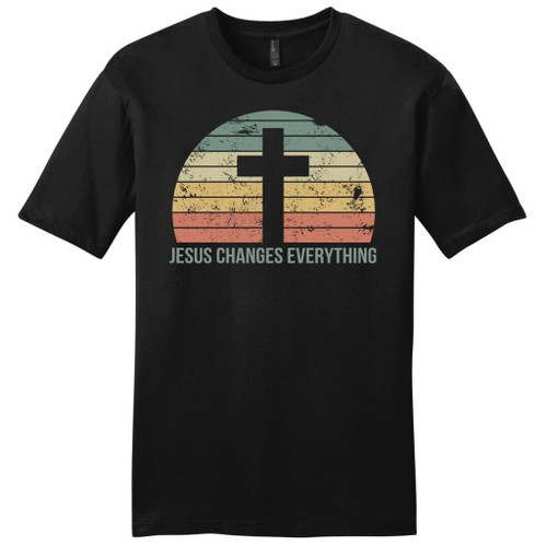 Jesus Changes Everything Vintage mens Christian t-shirt - Christian Shirt, Bible Shirt, Jesus Shirt, Faith Shirt For Men and Women