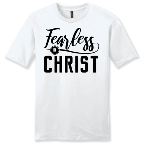 Fearless in Christ mens Christian t-shirt - Christian Shirt, Bible Shirt, Jesus Shirt, Faith Shirt For Men and Women