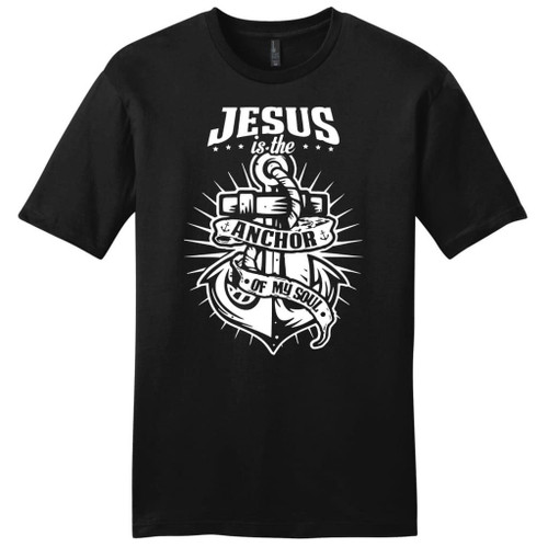 Jesus is the anchor of my soul mens Christian t-shirt - Hebrews 6:19 - Christian Shirt, Bible Shirt, Jesus Shirt, Faith Shirt For Men and Women