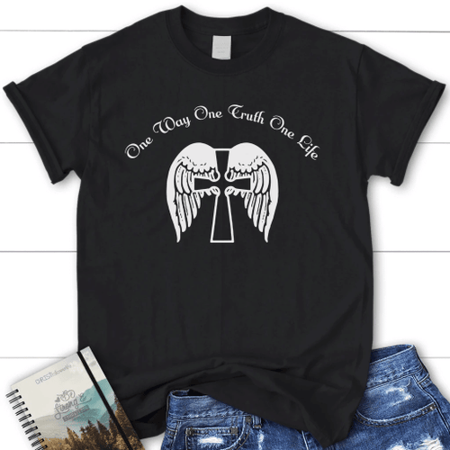 One way one truth one life womens christian t-shirt | Jesus shirts - Christian Shirt, Bible Shirt, Jesus Shirt, Faith Shirt For Men and Women