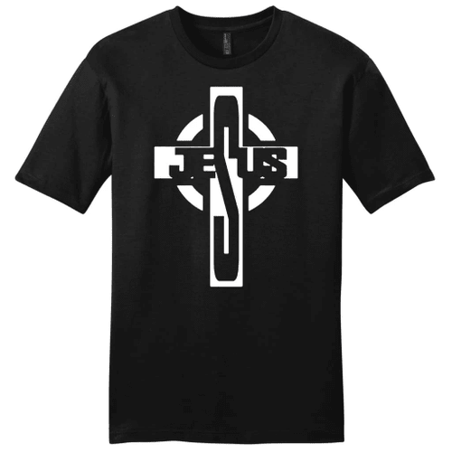 Jesus on the Cross mens Christian t-shirt - Christian Shirt, Bible Shirt, Jesus Shirt, Faith Shirt For Men and Women