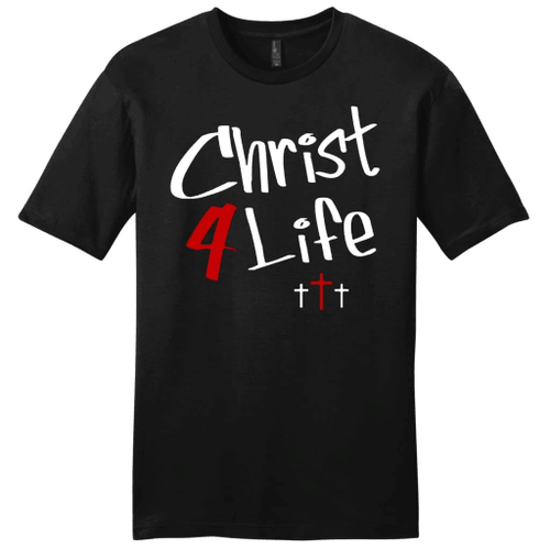 Christ for life mens Christian t-shirt - Christian Shirt, Bible Shirt, Jesus Shirt, Faith Shirt For Men and Women