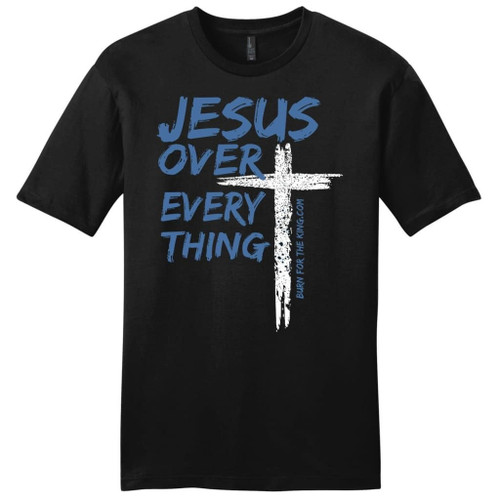 Jesus over every thing mens Christian t-shirt - Christian Shirt, Bible Shirt, Jesus Shirt, Faith Shirt For Men and Women