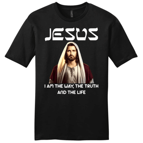 Jesus I am the way the truth and the life mens Christian t-shirt - Christian Shirt, Bible Shirt, Jesus Shirt, Faith Shirt For Men and Women