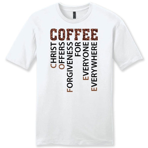 Christian coffee definition mens Christian t-shirt - Christian Shirt, Bible Shirt, Jesus Shirt, Faith Shirt For Men and Women