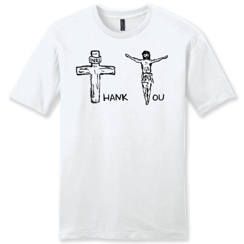 Thank you Jesus mens Christian t-shirt - Christian Shirt, Bible Shirt, Jesus Shirt, Faith Shirt For Men and Women